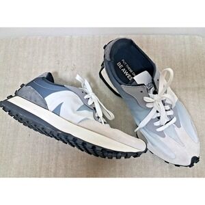 New Balance 327 Shoes Mens Size 6.5 FIGS Collab Brown Blue White MS327FG1 Suede